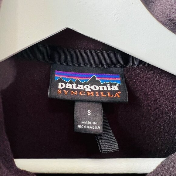 Patagonia Classic Synchilla full zip fleece jacket , Black, Size S F14 - Picture 7 of 12